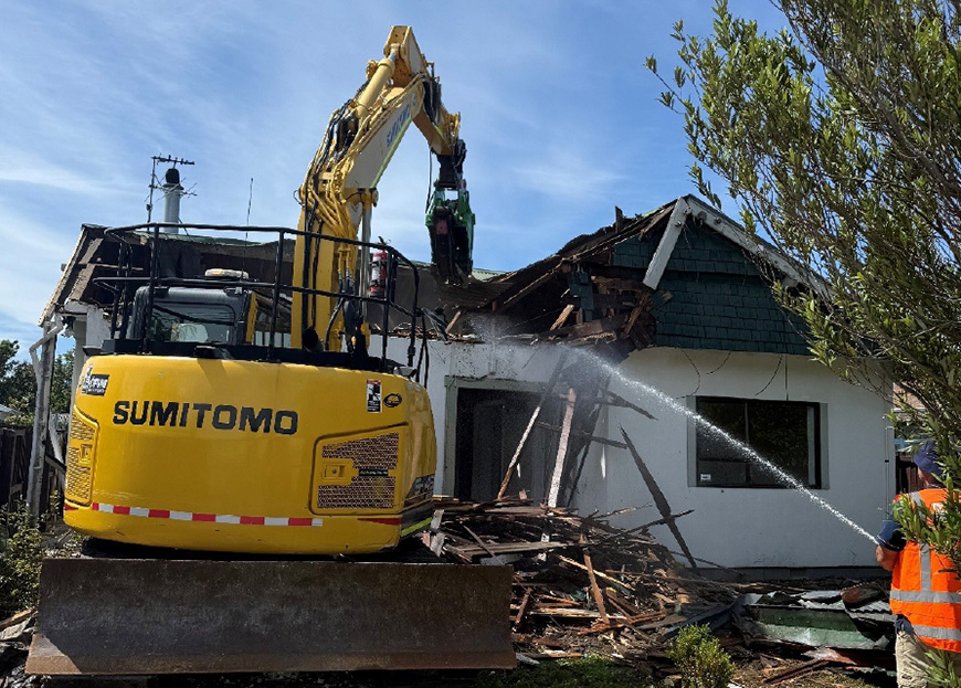 Structure demolition services by Mane Contracting